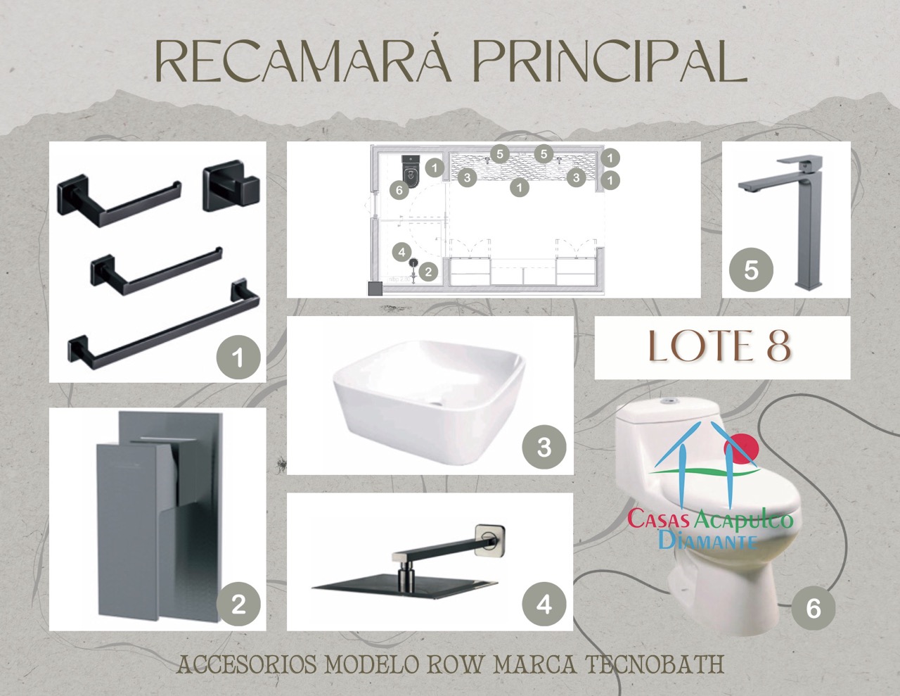 Paradiso Residences Ensueño 8 - Modelo accesorios baños 1